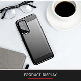 Husa pentru OnePlus 9 Pro, Techsuit Carbon Silicone, negru