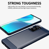 Husa pentru OnePlus 9 Pro, Techsuit Carbon Silicone, negru