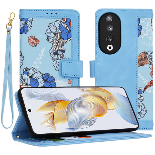 Husa pentru Honor 90, Techsuit FlipCraft, bleu