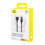 Cablu Baseus de date Gem (P10373002111-01), USB to Type-C, Super Incarcare rapida 100W, 2m, negru