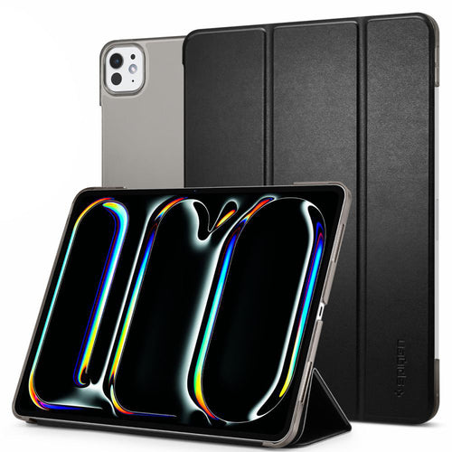 Husa tableta pentru iPad Pro 11 (2024), Spigen Smart Fold (ACS07025), negru