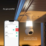 Camera de supraveghere Imou Indoor Wi-Fi Bulb Cam (IPC-S6DP-5M0WEB-E27), 5MP, E27 Light Bulb, Integrat Mic, Human Detection, Vedere nocturna, alb