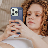 Husa pentru Realme C63, Techsuit Carbon Silicone, albastru