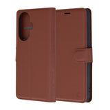 Husa pentru Huawei nova 11, Techsuit Leather Folio, maro