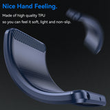 Husa pentru Nothing CMF Phone 1, Techsuit Carbon Silicone, albastru
