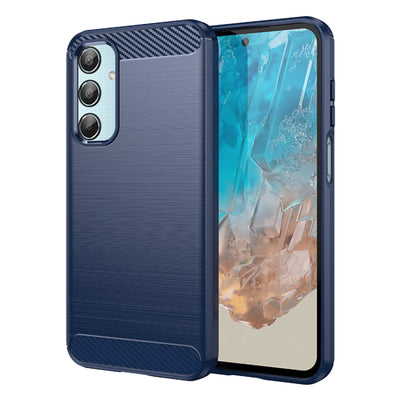 Husa pentru Samsung Galaxy M35, Techsuit Carbon Silicone, albastru