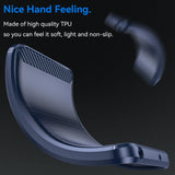 Husa pentru Samsung Galaxy M35, Techsuit Carbon Silicone, albastru