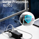 Incarcator retea Baseus PowerCombo Digital PowerStrip (PSLA020101), 3xAC, 2xUSB, 2xType-C, 65W cu Cable Type-C 100W, negru