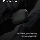 Husa pentru pentru Samsung Galaxy Buds 3 / 3 Pro / 3 FE, Non-Slip Texture, Carabiner Hole, Ringke, negru