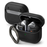 Husa pentru pentru Samsung Galaxy Buds 3 / 3 Pro / 3 FE, Non-Slip Texture, Carabiner Hole, Ringke, negru