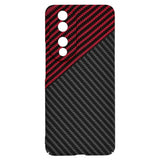 Husa pentru Honor 90, Techsuit Carbonite FiberShell, rosu inchis