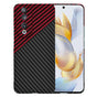 Husa pentru Honor 90, Techsuit Carbonite FiberShell, rosu inchis