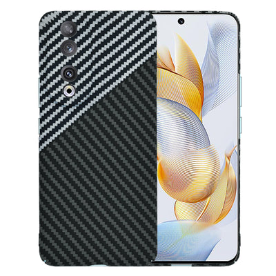 Husa pentru Honor 90, Techsuit Carbonite FiberShell, gri