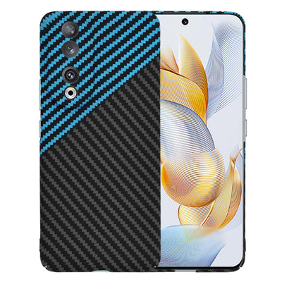 Husa pentru Honor 90, Techsuit Carbonite FiberShell, bleu