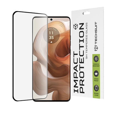 Folie de protectie pentru Motorola Edge 50 Ultra, Techsuit 111D Full Cover / Full Glue Glass / 3D Curved Screen