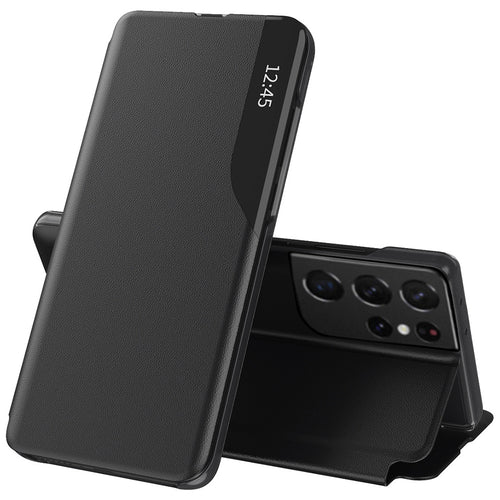 Husa pentru Samsung Galaxy S21 Ultra 5G, Techsuit eFold Series, negru