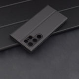 Husa pentru Samsung Galaxy S24 Ultra, Techsuit Magskin Book, negru