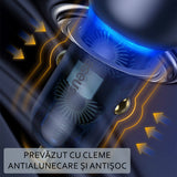 Incarcator auto Baseus (Cckx-C0A), cu Afisaj digital, Type-C PD65W, USB QC4.0, DC 12-24V, transparenta