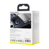 Incarcator auto Baseus (Cckx-C0A), cu Afisaj digital, Type-C PD65W, USB QC4.0, DC 12-24V, transparenta