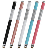 Stylus pen Techsuit (JC03), Aliaj aluminiu, Android, iOS, Microsoft, alb