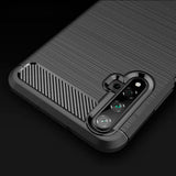 Husa pentru Huawei Nova 5T, Techsuit Carbon Silicone, negru