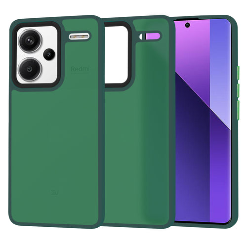 Husa pentru Xiaomi Redmi Note 13 Pro+ 5G, Techsuit HaloFrost Series, verde inchis