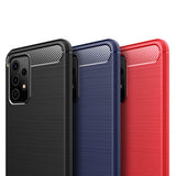 Husa pentru Samsung Galaxy A32 5G, Techsuit Carbon Silicone, negru