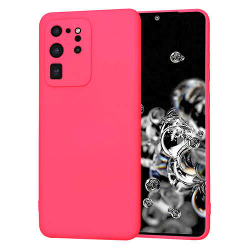 Husa pentru Samsung Galaxy S20 Ultra 5G, Techsuit SoftFlex, fucsia