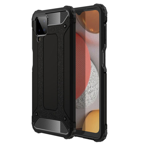 Husa pentru Samsung Galaxy A12, Techsuit Hybrid Armor, negru
