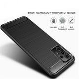 Husa pentru Samsung Galaxy A52 5G, Techsuit Carbon Silicone, albastru