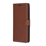 Husa pentru OPPO Reno12, Techsuit Leather Folio, maro