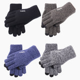 Iwarm Touchscreen Gloves (ST0018), Premium Wool, cu Non-slip Details, Size 23cm, Albastru