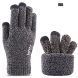 Iwarm Touchscreen Gloves (ST0005), Double Layer and Velvet/Acrylic, Size 21cm, Gri