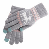 Techsuit Touchscreen Gloves Raindeer (ST0002), Wool, Albastru