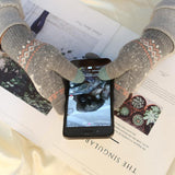 Techsuit Touchscreen Gloves Raindeer (ST0002), Wool, Albastru