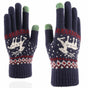 Techsuit Touchscreen Gloves Raindeer (ST0002), Wool, Albastru