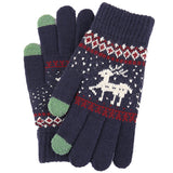 Techsuit Touchscreen Gloves Raindeer (ST0002), Wool, Albastru