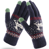 Techsuit Touchscreen Gloves Raindeer (ST0002), Wool, Albastru