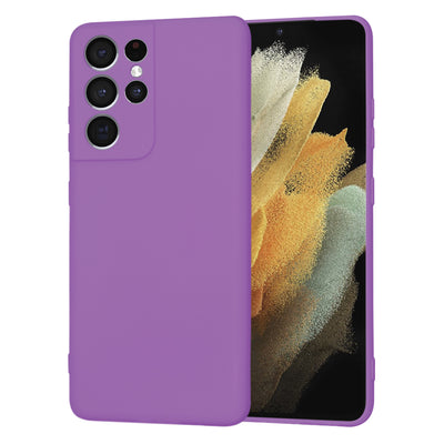 Husa pentru Samsung Galaxy S21 Ultra 5G, Techsuit SoftFlex, mov