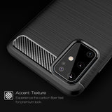 Husa pentru Samsung Galaxy S21 Ultra 5G, Techsuit Carbon Silicone, albastru