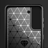Husa pentru Samsung Galaxy S21 Plus 5G, Techsuit Carbon Silicone, albastru