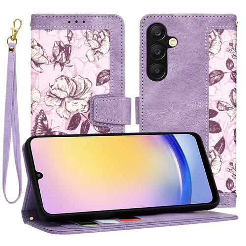 Husa pentru Samsung Galaxy A25 5G, Techsuit FlipCraft, mov