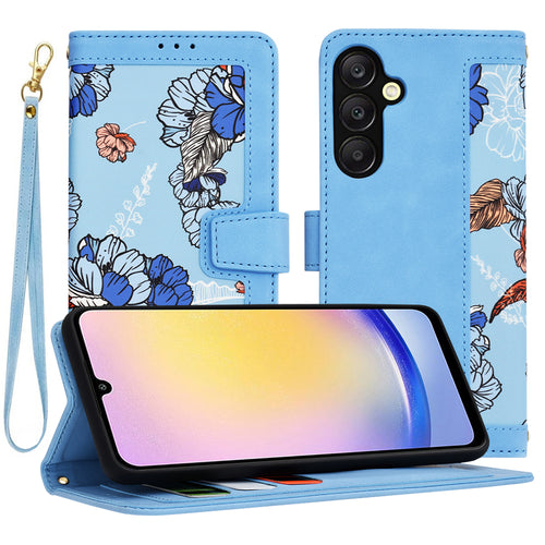 Husa pentru Samsung Galaxy A25 5G, Techsuit FlipCraft, bleu