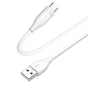 Cablu Lito de date (LD03T), USB to Type-C, Incarcare rapida, 2.4A, 1m, alb