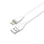 Cablu Lito de date (LD03L), USB to Lightning, Incarcare rapida, 2.4A, 1m, alb