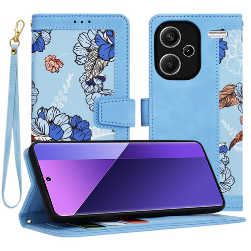 Husa pentru Xiaomi Redmi Note 13 Pro+ 5G, Techsuit FlipCraft, bleu