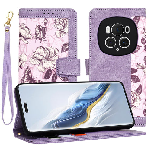 Husa pentru Honor Magic6 Pro, Techsuit FlipCraft, mov