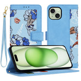 Husa pentru iPhone 15 Plus, Techsuit FlipCraft, bleu