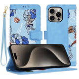 Husa pentru iPhone 15 Pro Max, Techsuit FlipCraft, bleu