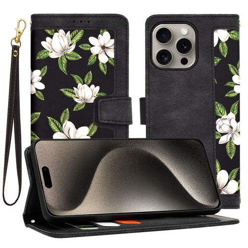 Husa pentru iPhone 15 Pro Max, Techsuit FlipCraft, negru